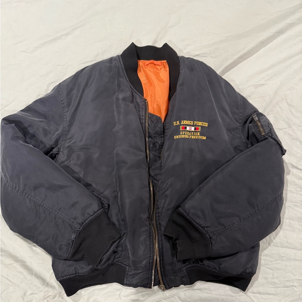 Vintage Operation Iraqi Freedom Military Bomber Jacket